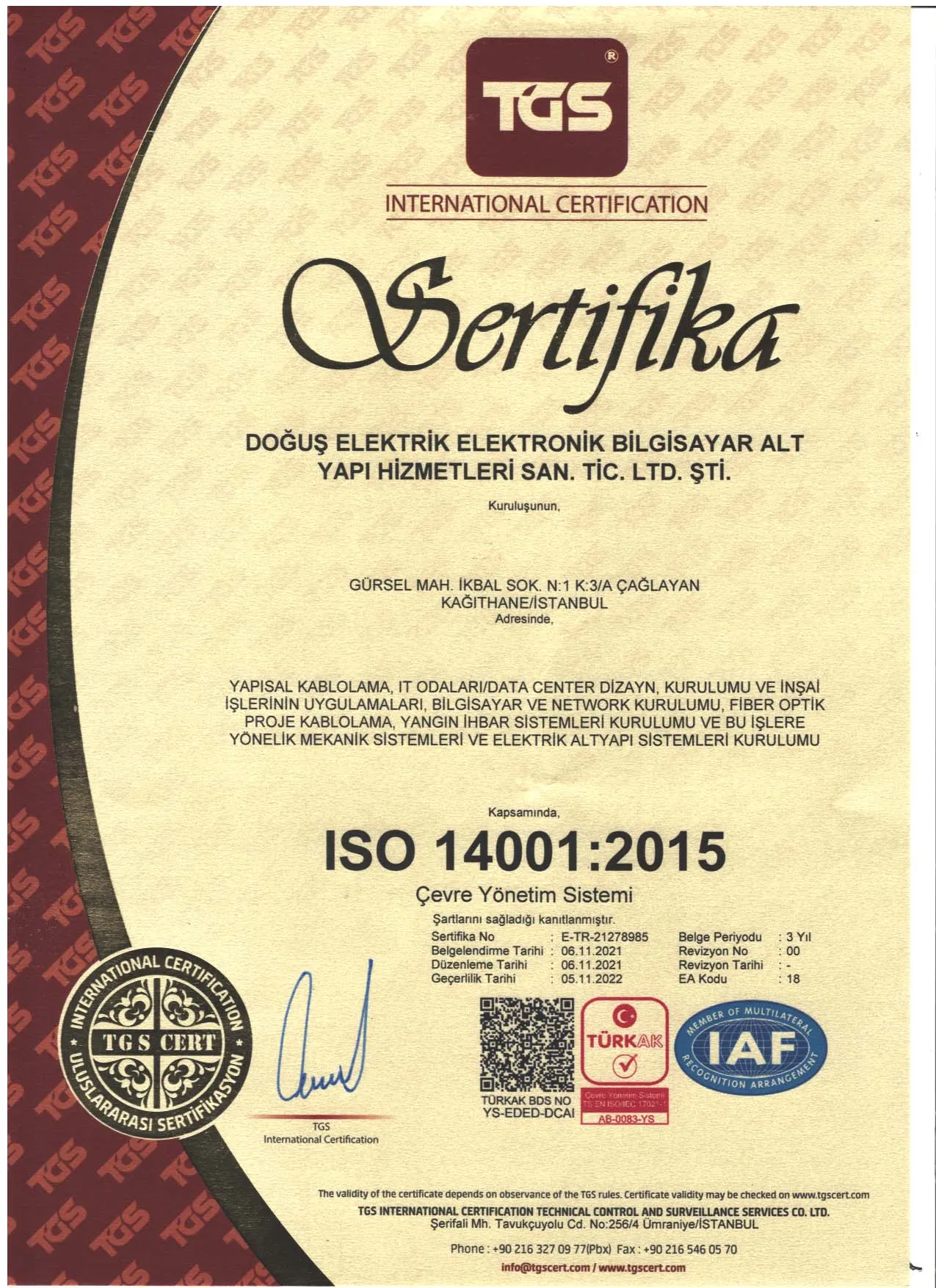 Certificate three
