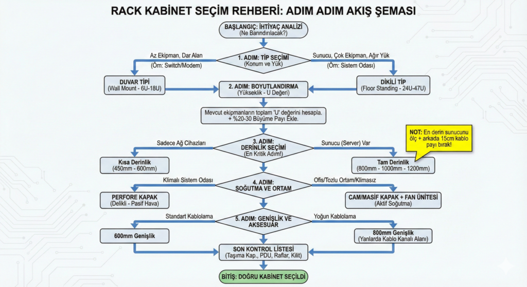rack kabinet nasıl seçilir blog yazısı görseli